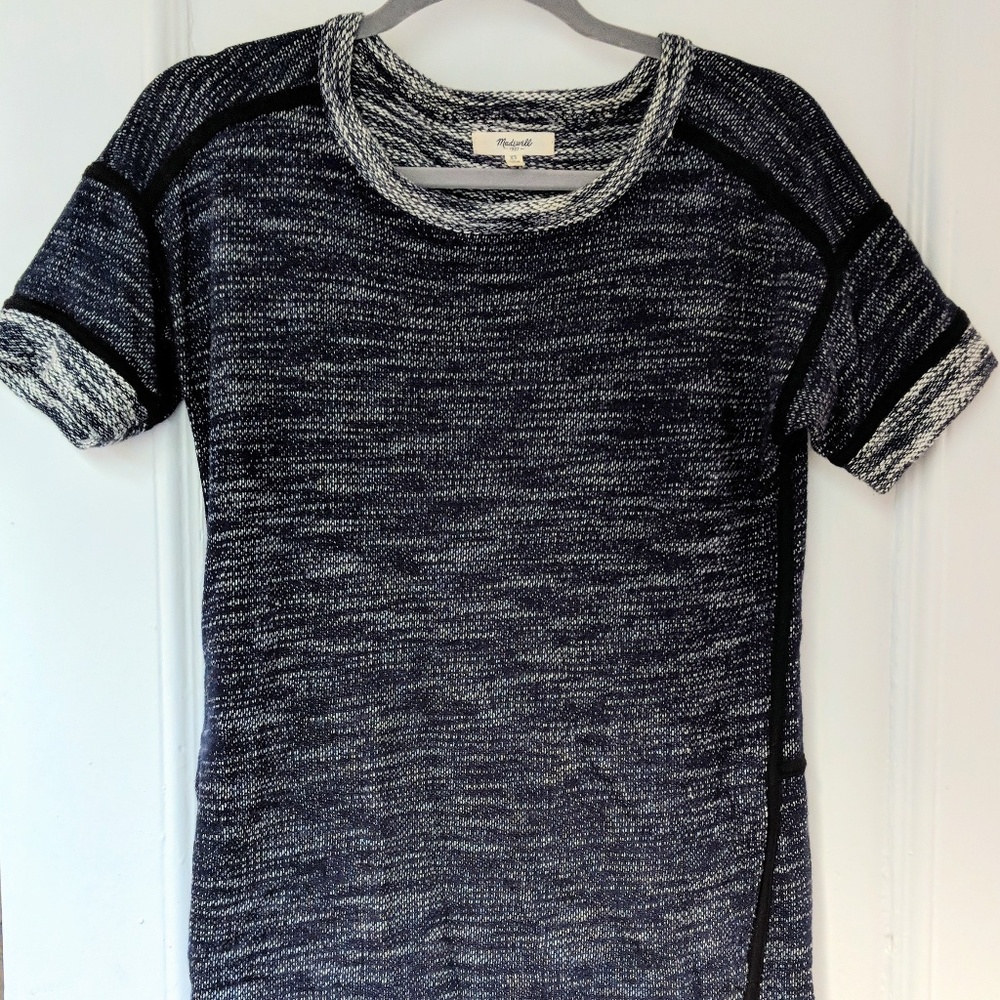 Madewell dark blue knit cotton dress XS